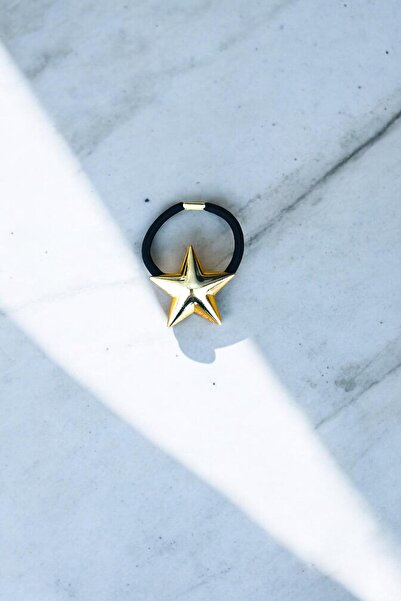 AYMETA Γυναικεία χρυσή μεταλλική πόρπη από καουτσούκ