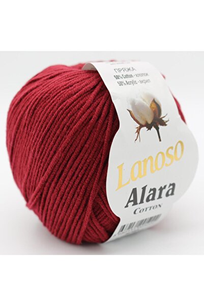 Lanoso Alara El Örgü İpliği - 957 Bordo -