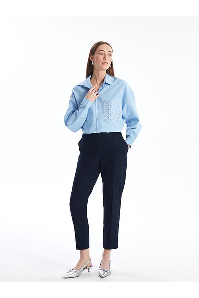 LC Waikiki Standard Fit Women's Trousers - Elastic Waist