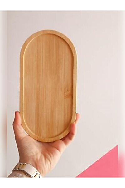 BabyLondy وعاء تقديم خشبي من الخيزران - وعاء زيت وقاعدة (متعددة الأغراض)