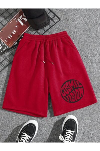 1blood Cosmic Vision Червоні шорти