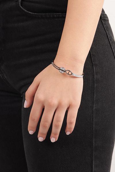 Pikas Stainless Steel Double Ring Steel Clamp, Steel Bracelet(MOTHER'S DAY GIFTS)