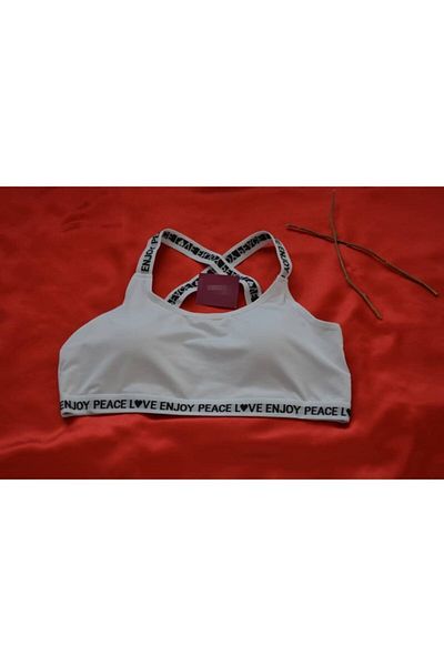 Koza Γυναικείο Σουτιέν Bralette Χαμηλής Πλάτης Λευκό