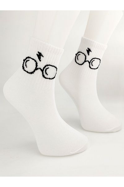 Shuttle Park Κάλτσες με μανίκια με λευκό σχέδιο Unisex Harry Potter