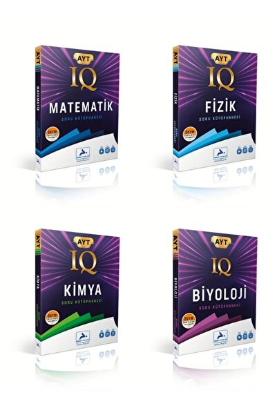 paraf yayınları PARAF YAYINLARI AYT IQ MATEMATİK-FİZİK-KİMYA BİYOLOJİ SORU KÜTÜPHANESİ SAYISAL SET