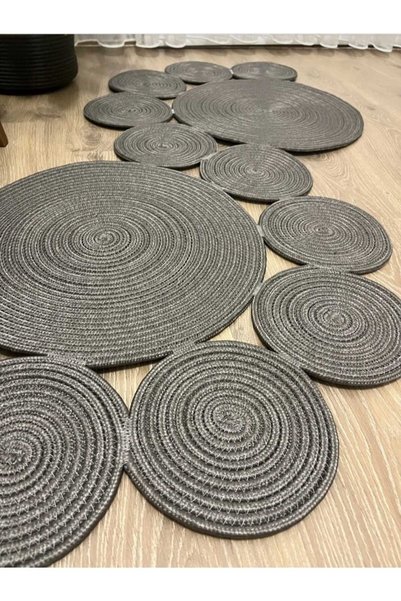 eftlyhome 55 X 134 Sizes, Bath Mat, Jute Gift, Dowery, Living Room, Kitchen, Balcony