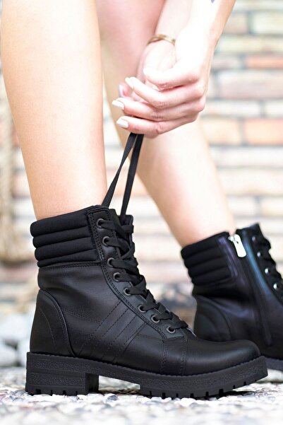 Riccon Cilt Siyah Kadın Postal Bot 0012285