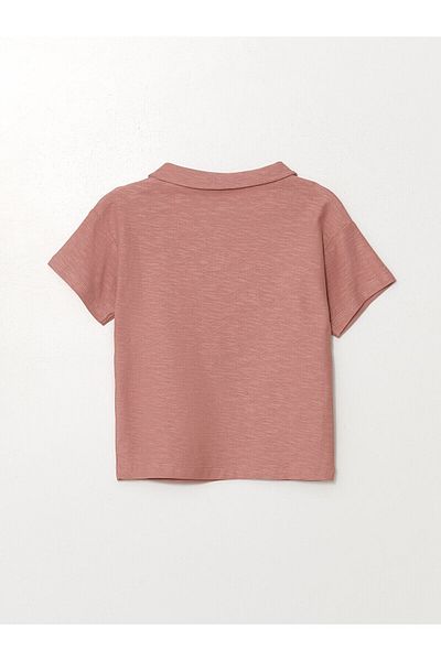 LC Waikiki Κοντομάνικο μπλουζάκι LCW Resort Collar με στάμπα για αγοράκι