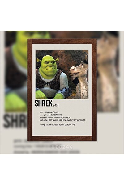 Plexit Shrek Baskılı Ahşap Tablo