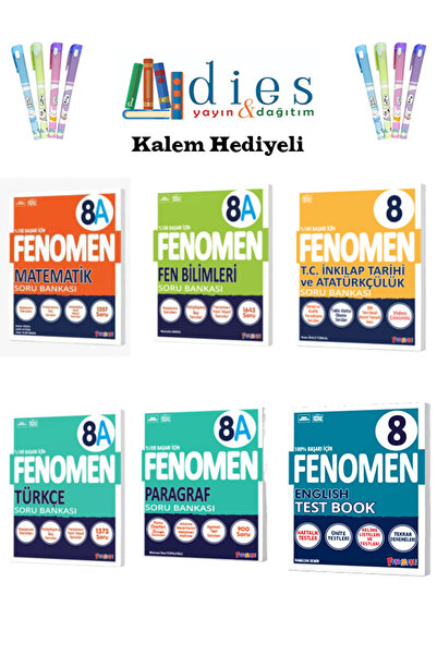 Fenomen Yayıncılık 8. Sınıf Matematik + Fen B. + İnkılap T. + Türkçe + Paragr...