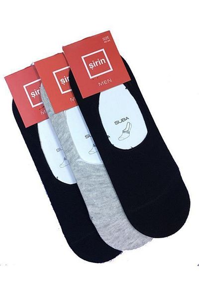 Şirin Ανδρικά 12 Πακέτα Βαμβακερά μποτάκια Suba Seamless Socks
