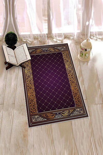 EY HOME Covoraș de rugăciune digital cu imprimeu cu bază anti-alunecare, lava...