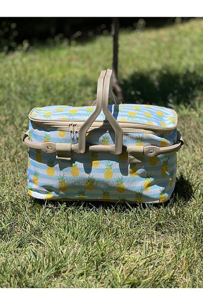 Kale Termos Pineapple Patterned Insulated Picnic Bag