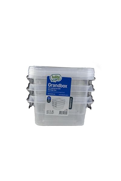 HOBBY LİFE Hobby Life Grandbox Storage Container 3 pcs 500 ml
