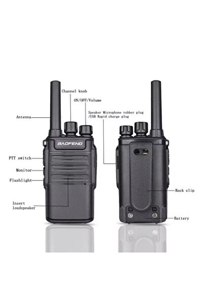 BAOFENG Tekli Baofeng bf-v8 Mini Kolay Taşıma Kafe Cafe Restorant Av Gezi İnşaat Kule Vinç Konvoy Telsizi