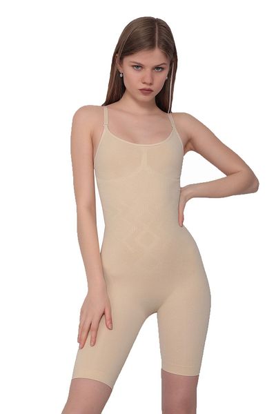 EPATAGE 1 Size Full Length Seamless Women's Corset - Body Shaping with 5 Zone Effect