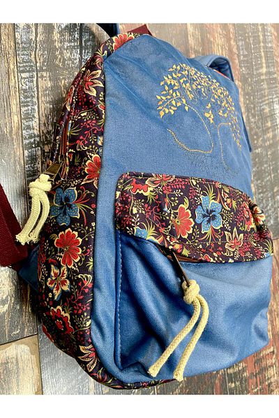 Street Bag Ethnic Αυθεντικό Κέντημα Σακίδιο πλάτης - Αδιάβροχο, Καθημερινή Χρήση Ταξιδιού