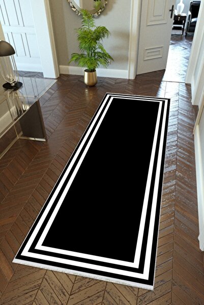 10 Post Online Μαύρο και άσπρο ψηφιακό με τύπωμα τρόποι - Αντιολισθητική βάση που μπορεί να κοπεί και να πλυθεί, λεπτό χαλί