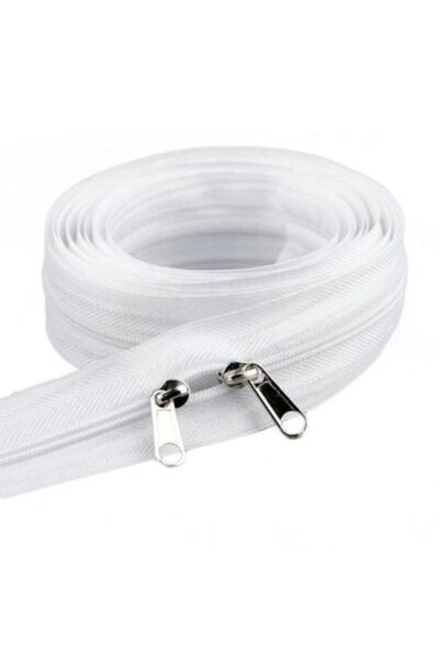 clean stoff 20 Metre Beyaz Fermuar 40 Başlık