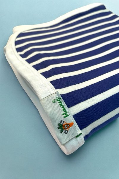 hvç 85x85 Cm Double Layer Striped Cotton Baby Blanket