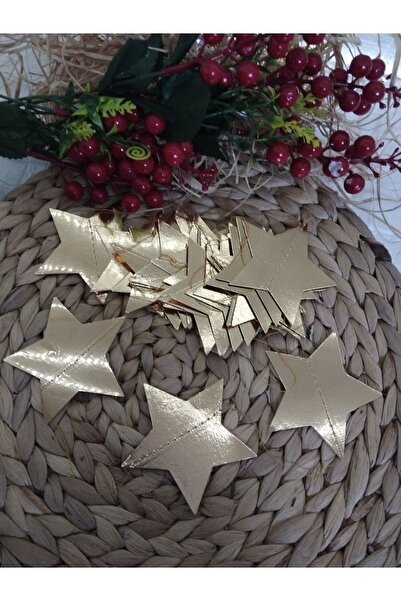 Deniz Party Store Metalik Gold Yıldız Uzar Dekor Süs