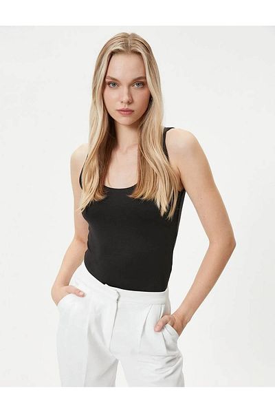 Koton Γυναικεία Μπλούζα Μαύρη 4sak10013ek
