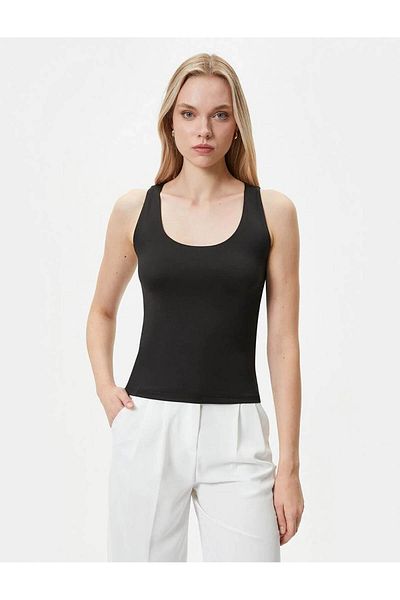 Koton Γυναικεία Μπλούζα Μαύρη 4sak10013ek