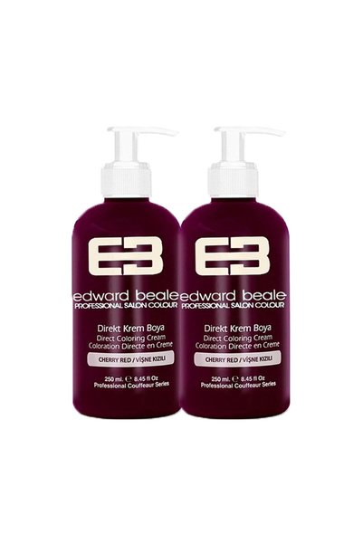 Edward Beale Cherry Red / Vişne Kızılı Balyaj Renkli Saç Boyası 250ml 2li Set