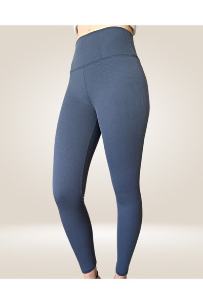ciella Women's Winter High Waist Ribbed Lycra Tights