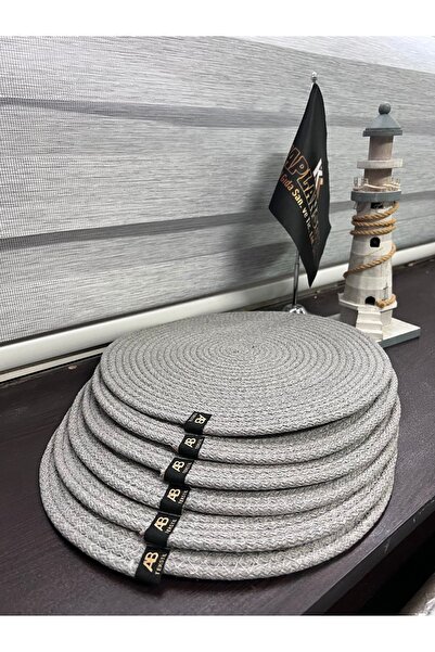 KAPLANSOY CARPET Supla 6 τεμαχίων ανοιχτό γκρι American Service Luxury Χειροπ...