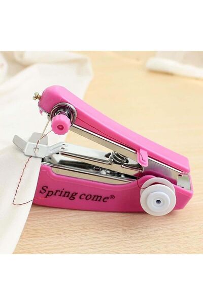 OZCMAX Spring Come Mini Kolayy Seyehat Ve Ev Tipi El Dikiş Dikme Makinası (Do)