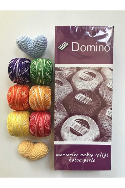 domino 8 Koton Perle Etamine Rococo Brazilian Embroidery Floss Σετ 6 τεμαχίων