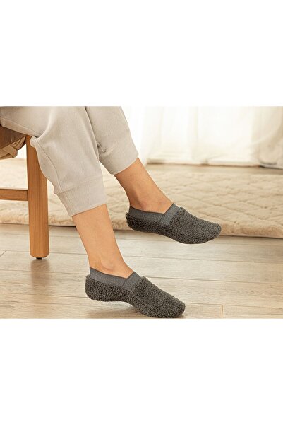 English Home New Soft Silvery Plush Women's Socks 36-38 Anthracite