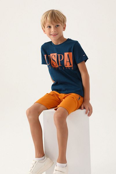 U.S. Polo Assn. Βερμούδα Σετ Βερμούδας για αγόρια με γραπτή άδεια Polo Assn