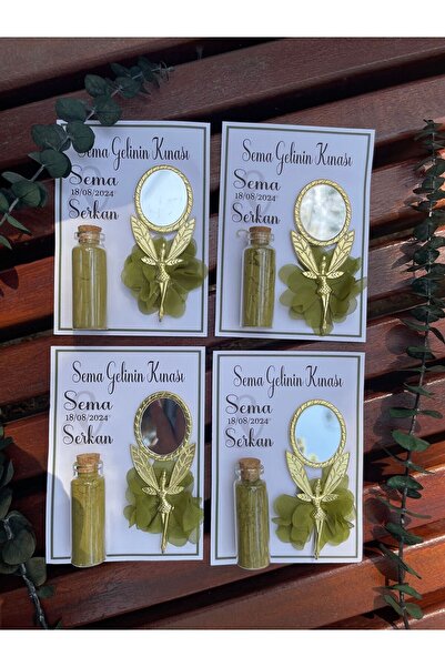 TREND 10 adet Kına Dağıtmalık Kına Düğün Söz Nişan kişiye özel isimli