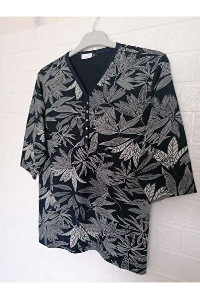 anne moda ankara Summer Capri Sleeve, Anti-Sweat Studded Blouse