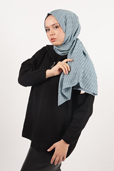 Pikas Σάλι μεταξένιας βισκόζης με μοτίβο ραβδιού