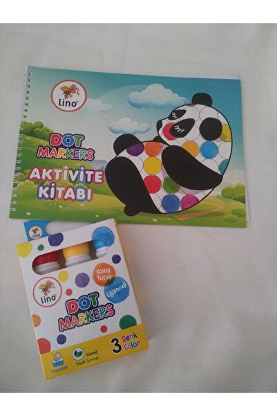 Lino Dot Markers 3lü Yıkanabilir Kalem Ve Boya Kitabı