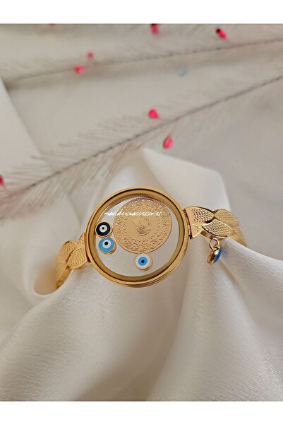 m mavi deniz accesories Cam çerçeveli bileklik çelik bileklik çeyrekli bilekl...