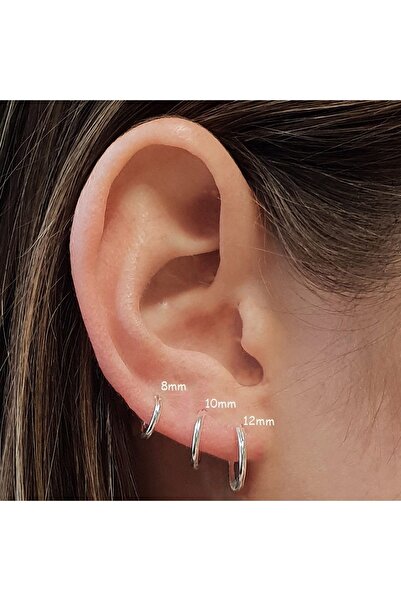 AyçaSilver Gümüş Halka Küpe