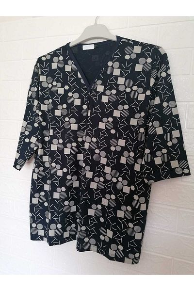 anne moda ankara Capri Sleeve Summer Buluz - Anti-Sweat