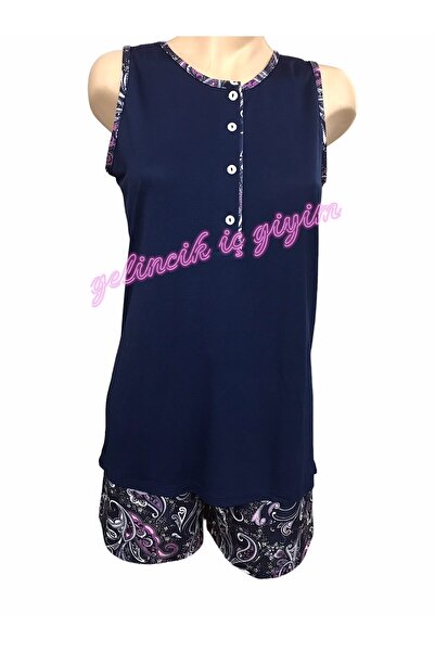 Nena طقم بيجامة شورت بحزام سميك-26307-