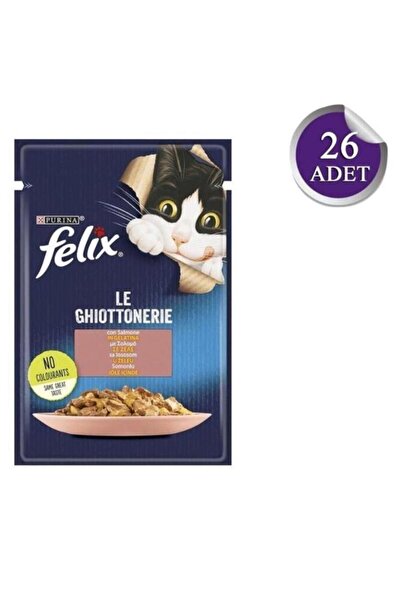 FELIX Felix Somonlu Yetişkin Kedi Konservesi 85gr X 26 Adet