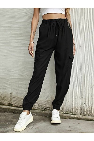 THE WHITE Μαύρη αθλητική φόρμα Cargo