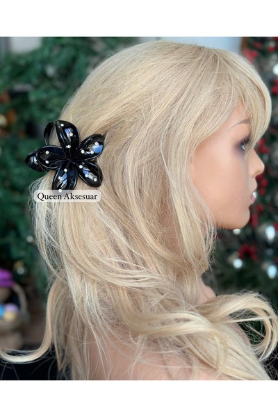 Queen Nelly Cataramă de blocare cu model de flori de lotus Aloha cu piatră ne...