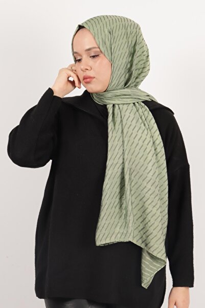 Pikas Σάλι μεταξένιας βισκόζης με μοτίβο ραβδιού