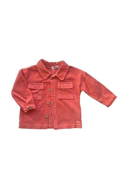 Cassiope Boy's Jacket Corduroy 100% Cotton Winter Orange