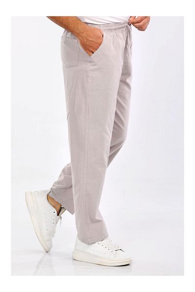 DENİZLİFE M-5XL Unisex 100% Natural Hammock Linen Trousers