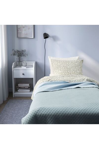 IKEA yatak örtüsü, kırık beyaz, 160x250 cm