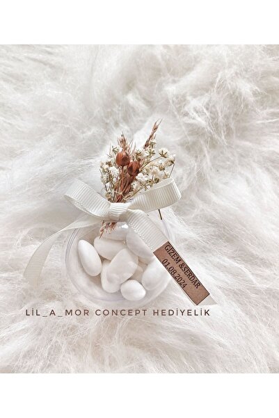 LilAmor Concept Hediyelik 20 adet mika küre badem şekeri söz nişan nikah kına...